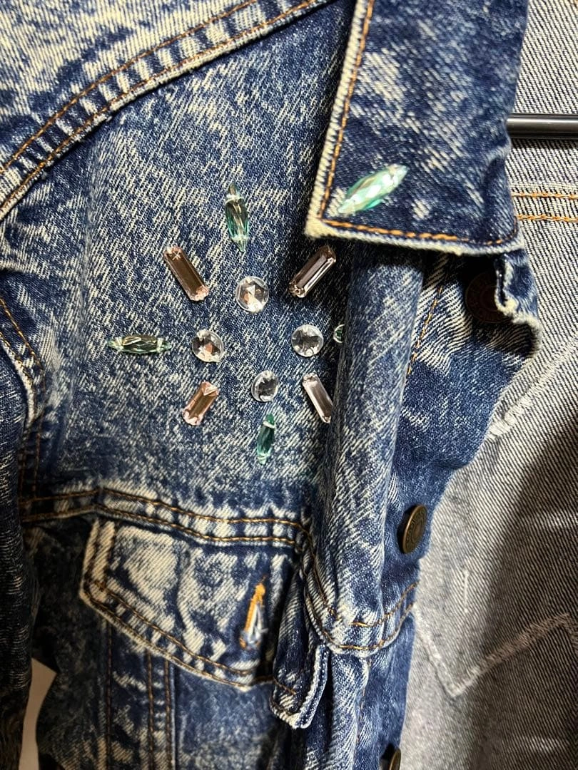 レア米国製ヴィンテージ 赤タグ LEVI'S 80’sデニムジャケットGジャンの写真3枚目