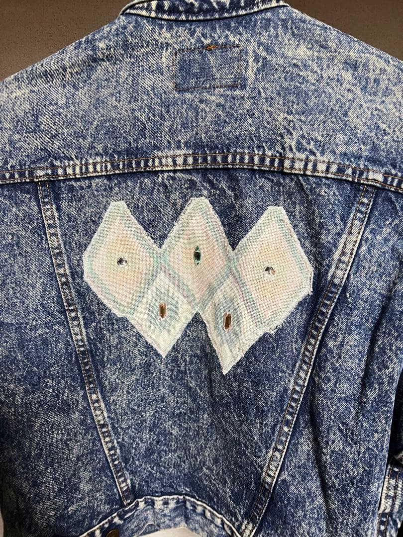レア米国製ヴィンテージ 赤タグ LEVI'S 80’sデニムジャケットGジャンの写真5枚目