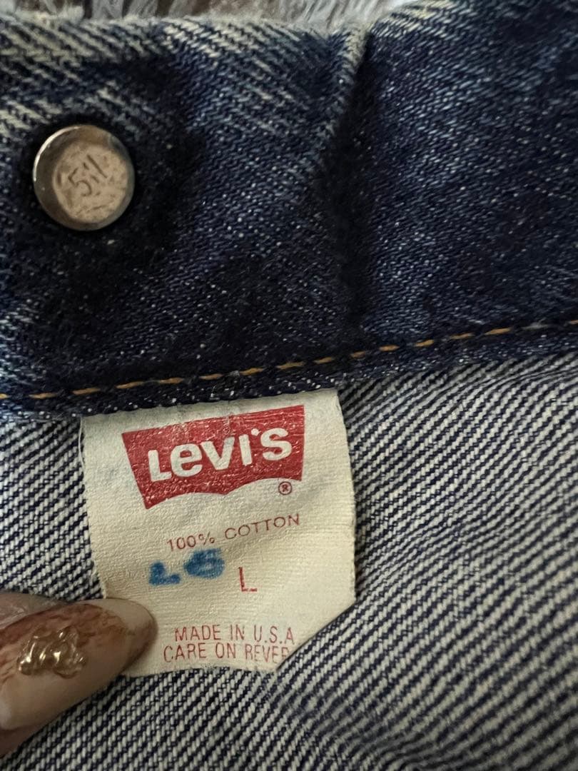 レア米国製ヴィンテージ 赤タグ LEVI'S 80’sデニムジャケットGジャンの写真6枚目