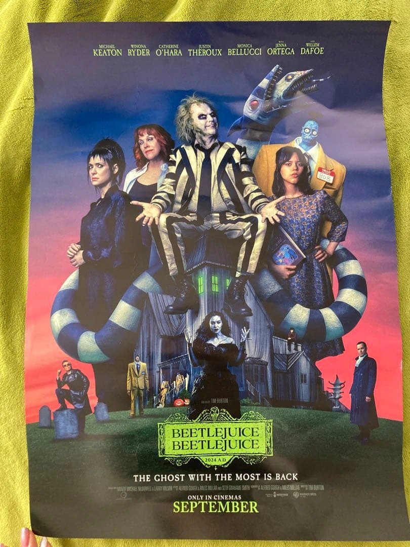 ビートルジュース 映画館限定配布ポスター ジェナ・オルテガ