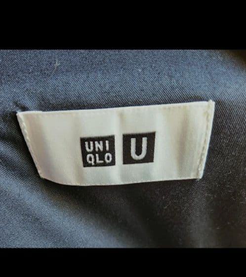 UNIQLO U ダブルフェイスオーバーコート ロングコート 黒の写真4枚目