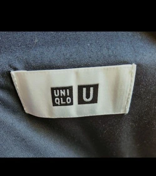 UNIQLO U ダブルフェイスオーバーコート ロングコート 黒の写真4枚目