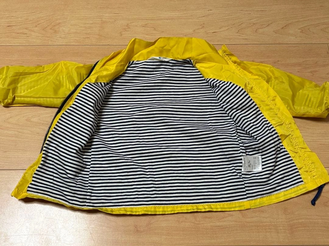 SIMPLE FREE ベビー キッズ ウインドブレーカー 黄色 95cmの写真9枚目