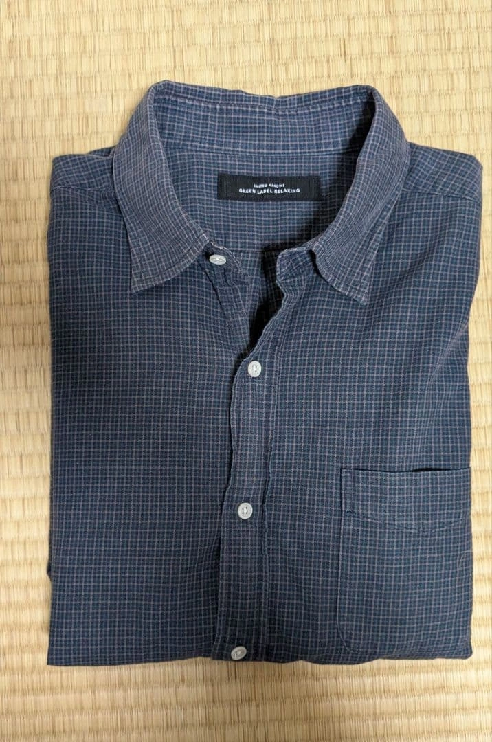 【日本製】GREEN LABEL RELAXING チェックシャツ XLの写真8枚目