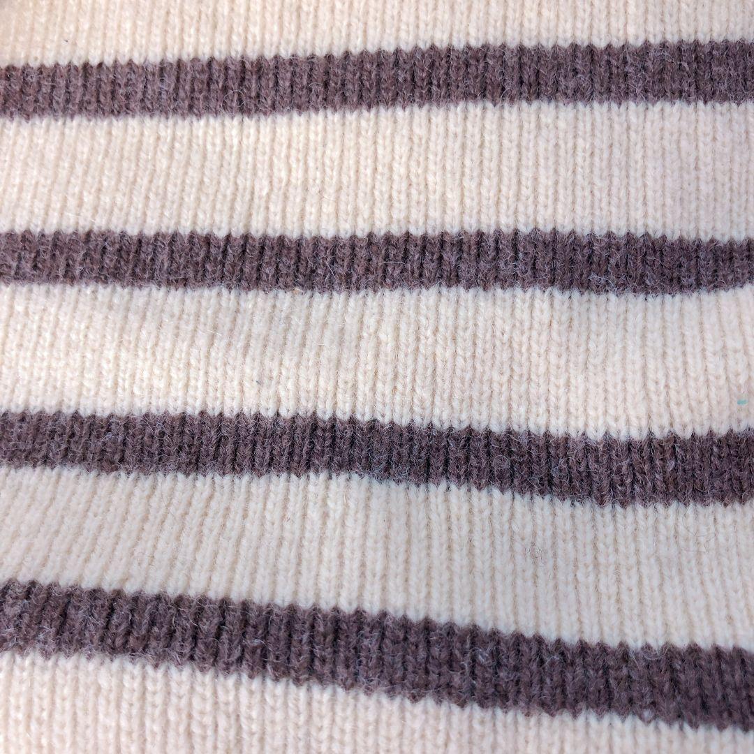 ストライプニットマフラーの写真3枚目