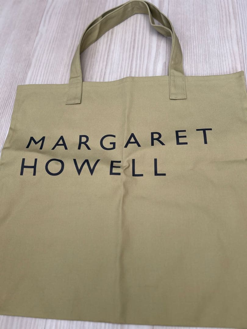 MARGARET HOWELL トートバッグ オリーブグリーンの写真2枚目