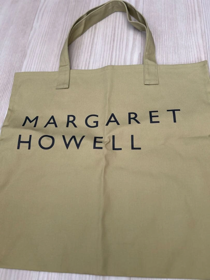 MARGARET HOWELL トートバッグ オリーブグリーンの写真2枚目