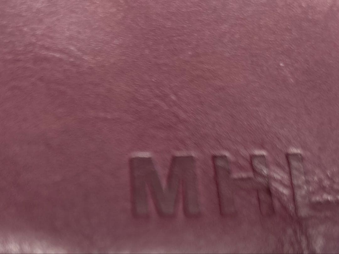 マーガレットハウエル　MHLバーガンディ レザー コインケースの写真2枚目