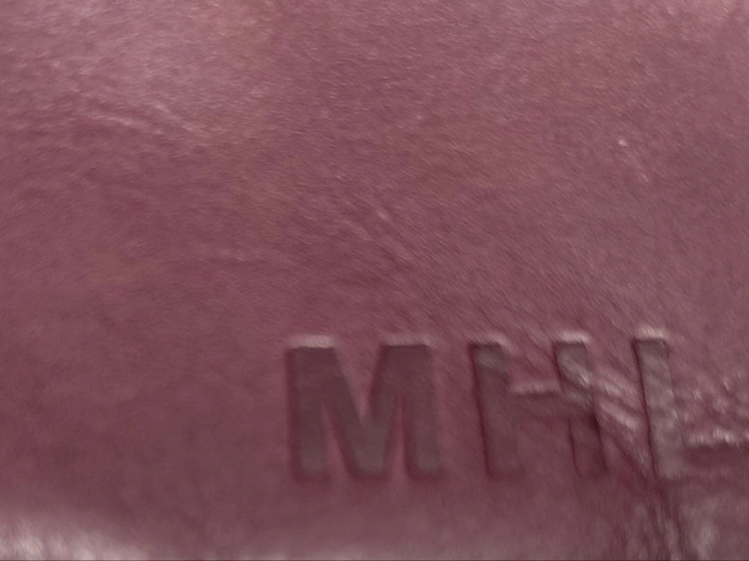 マーガレットハウエル MHLバーガンディ レザー コインケースの写真2枚目