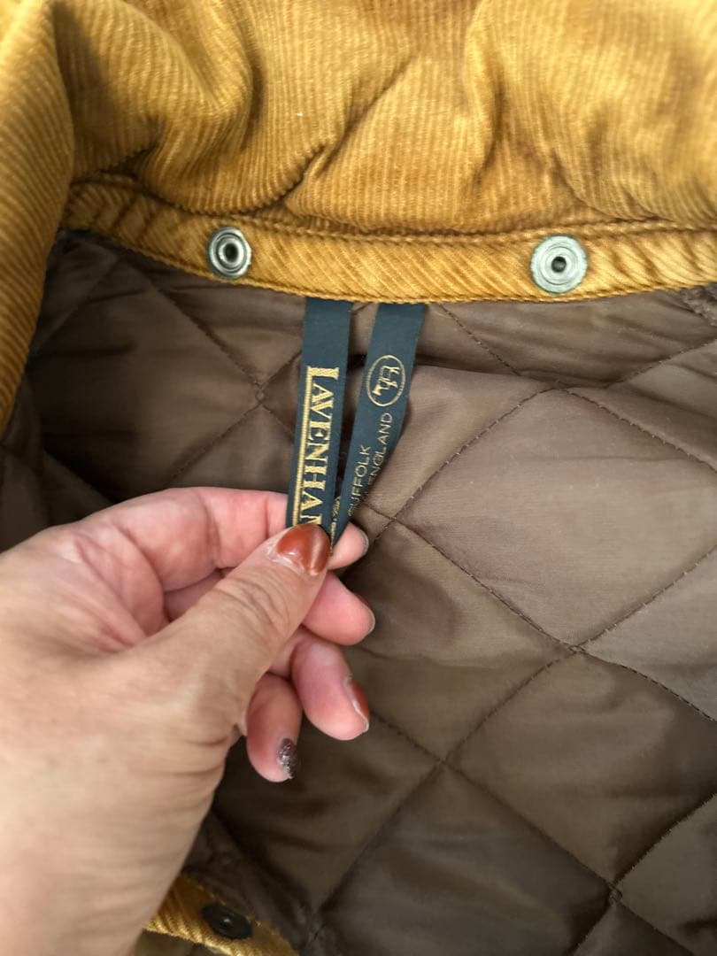 LAVENHAM ラベンハム　キルティングジャケット ブラウン　イギリス製の写真2枚目