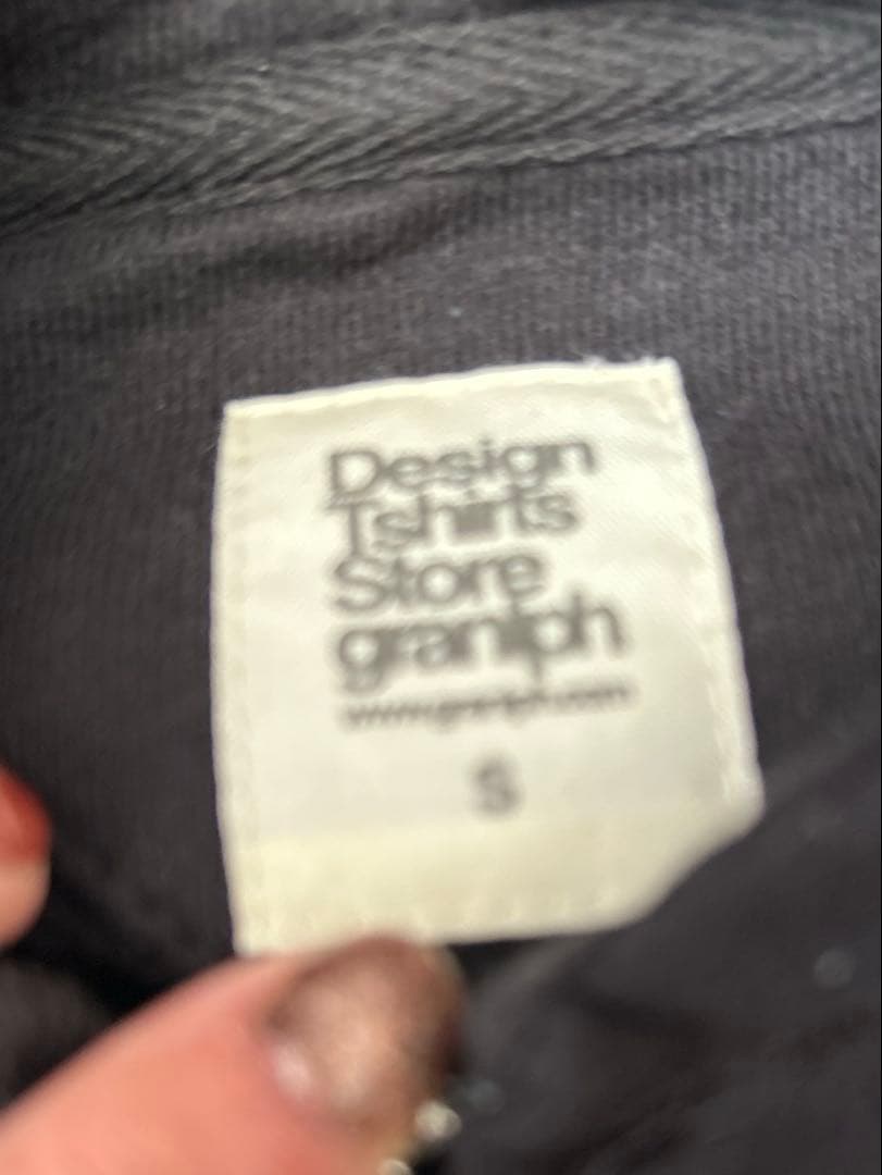 デザインTシャツStore graph ブラックパーカー Sサイズの写真2枚目
