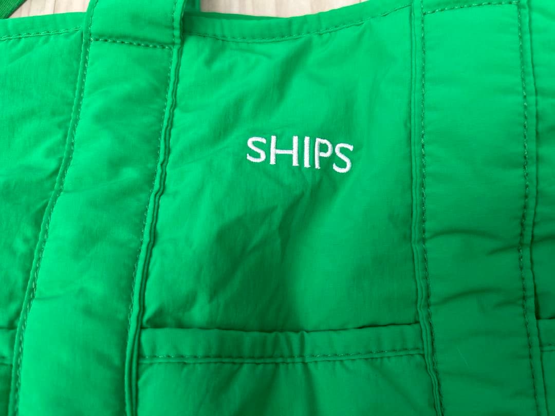 SHIPS グリーン ショルダーバッグ　新品シップスの写真2枚目
