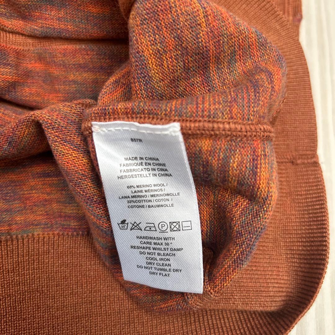 Paul Smith PS オレンジ系 ニット セーターの写真3枚目
