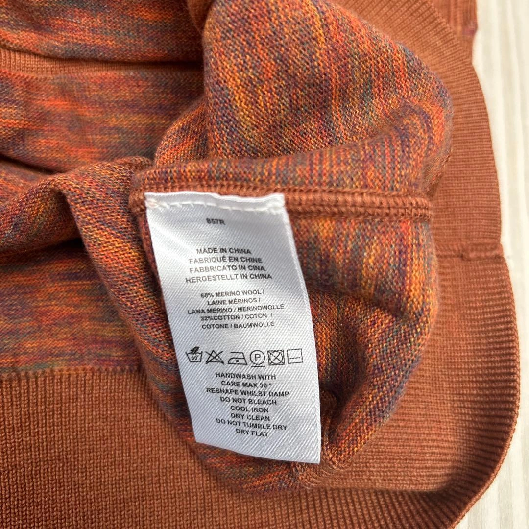 Paul Smith PS オレンジ系 ニット セーターの写真3枚目
