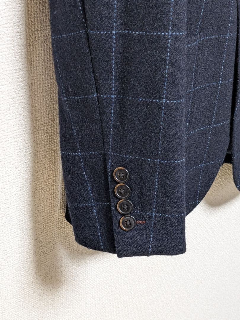 美品 COMME CA ISM ウィンドウペーン ジャケットの写真4枚目