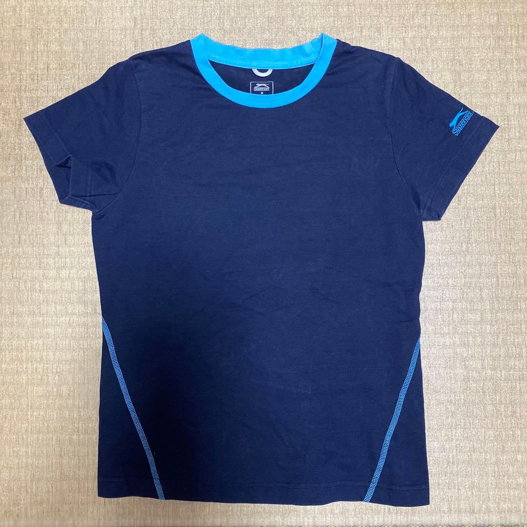 スラセンジャー レディース Tシャツ M ネイビー 春 夏 秋