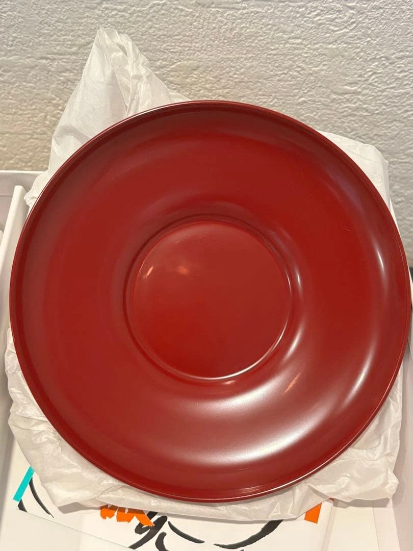 秋田川連漆器 赤色 茶托 5枚セット 漆塗り 茶たくの写真7枚目