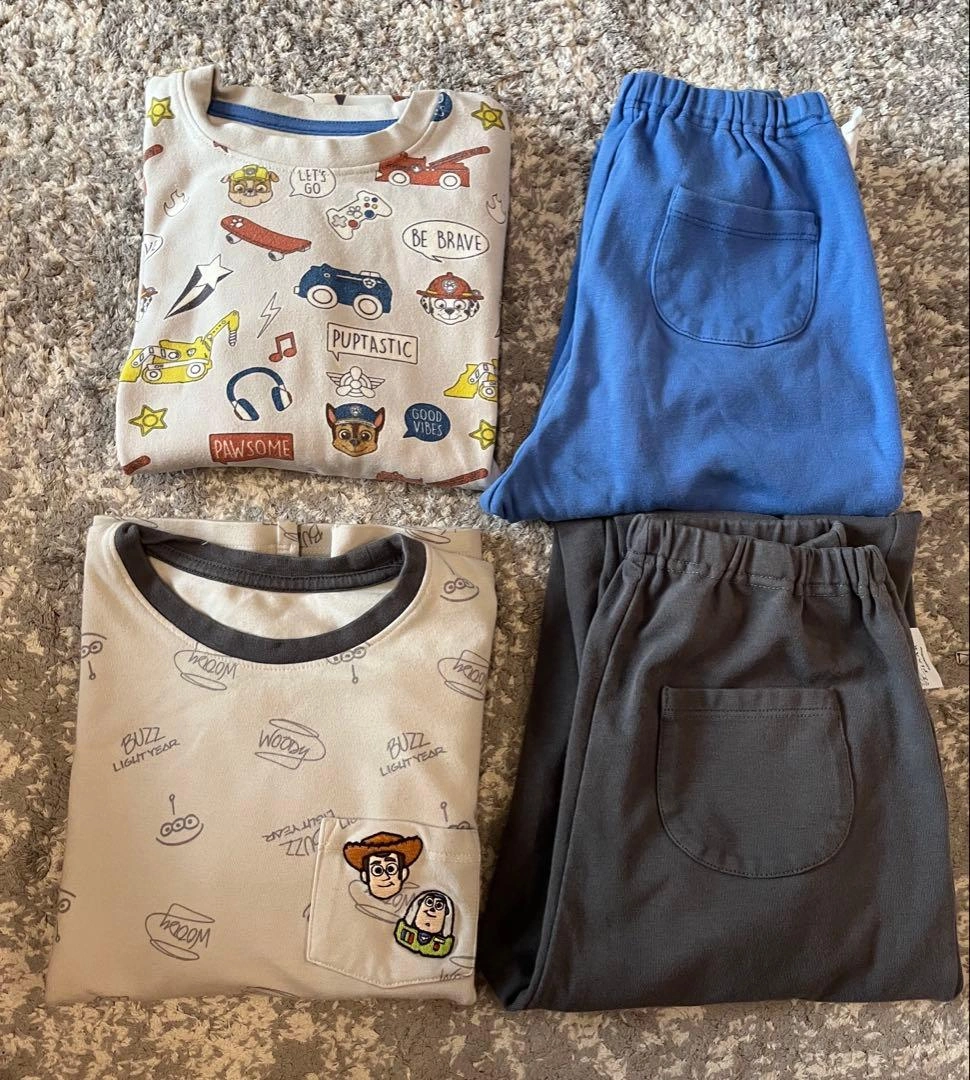 【2セット】UNIQLO パジャマ トイストーリー パウパトロール 120サイズ
