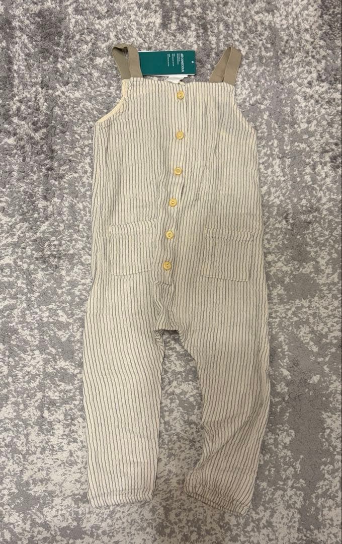 【新品】H＆M リネンサロペット　オーバーオール　ナチュラル　ユニクロ無印GUの写真5枚目