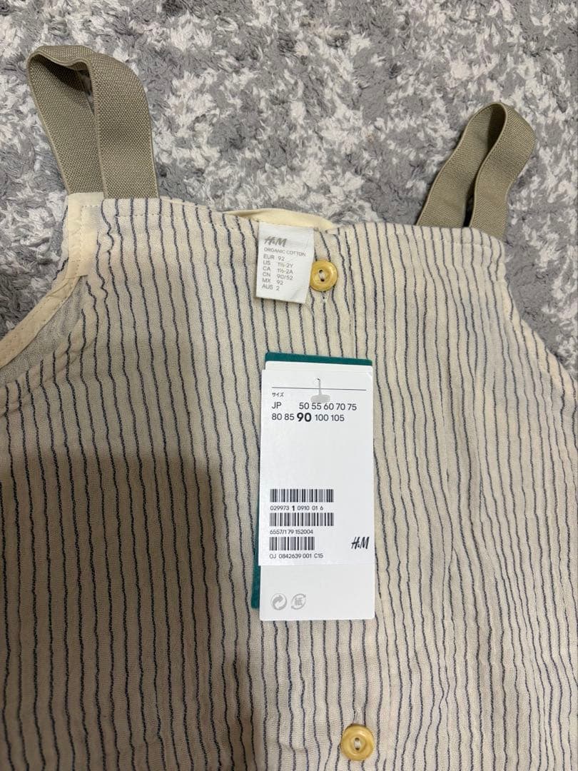 【新品】H＆M リネンサロペット　オーバーオール　ナチュラル　ユニクロ無印GUの写真8枚目