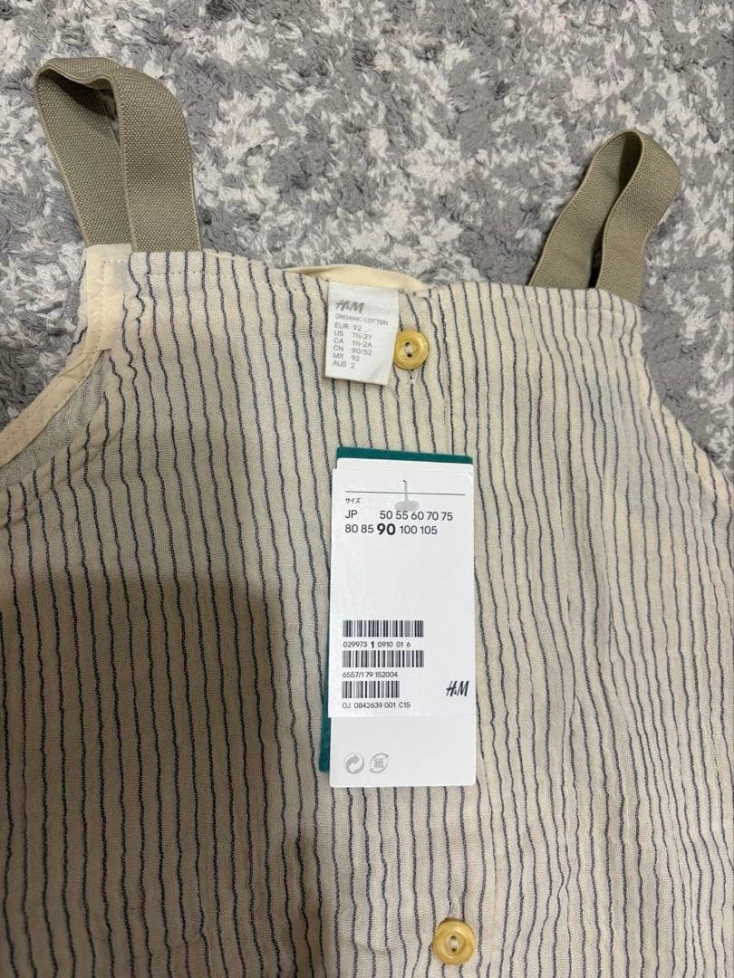 【新品】H&M リネンサロペット オーバーオール ナチュラル ユニクロ無印GUの写真8枚目