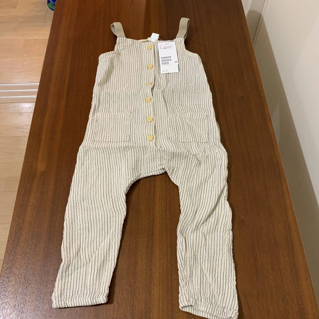【新品】H&M リネンサロペット オーバーオール ナチュラル ユニクロ無印GUの写真10枚目