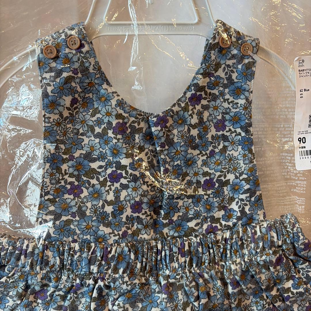 【新品】小花柄ライトフランネルジャンパースカート ワンピース 無印 GU ザラの写真2枚目