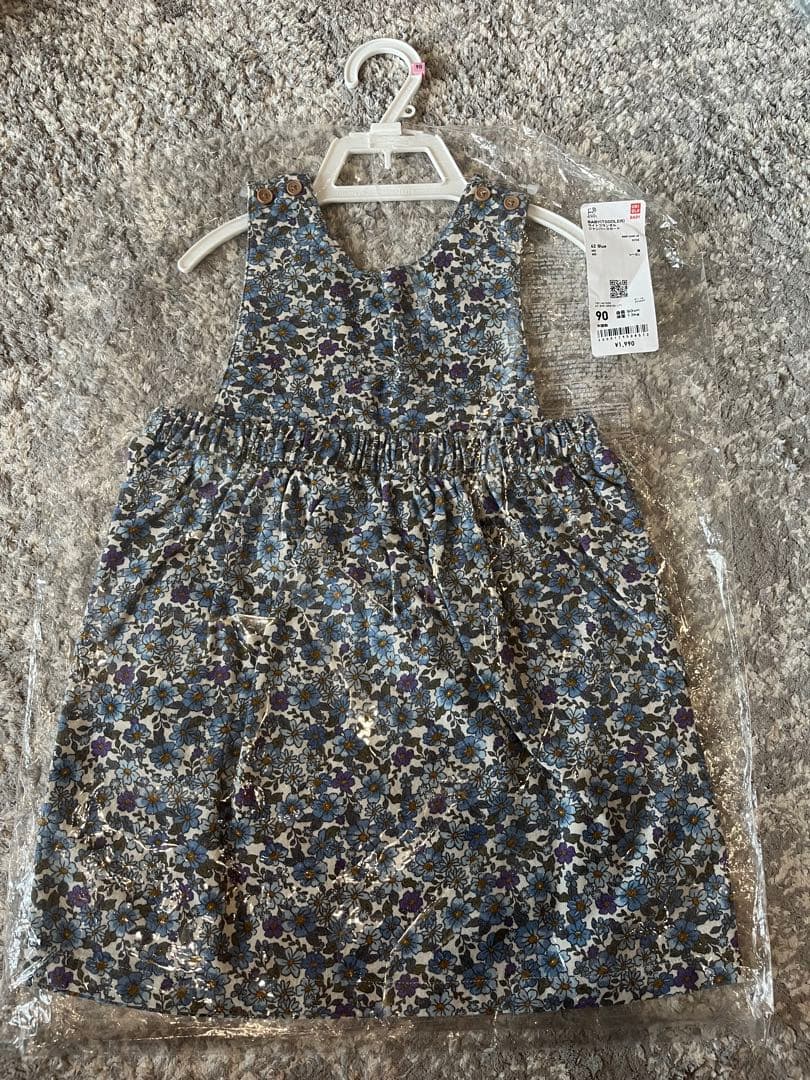 【新品】小花柄ライトフランネルジャンパースカート ワンピース 無印 GU ザラの写真3枚目