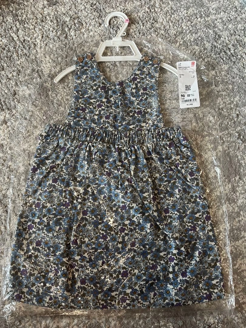 【新品】小花柄ライトフランネルジャンパースカート ワンピース 無印 GU ザラの写真3枚目