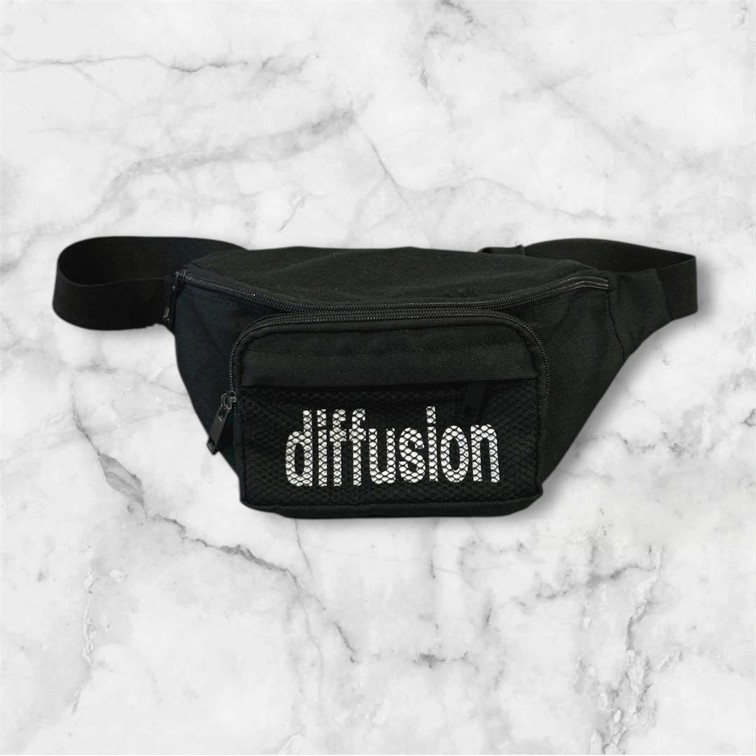 diffusion ショルダーバッグ ボディバッグ 黒 ブラック フリーサイズ