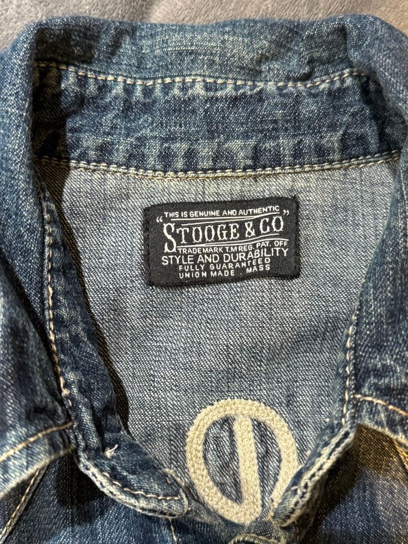 STOOGE&CO 長袖デニムシャツ ヴィンテージの写真3枚目