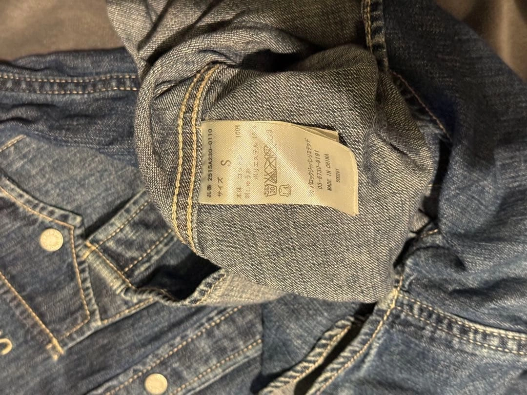 STOOGE&CO 長袖デニムシャツ ヴィンテージの写真5枚目