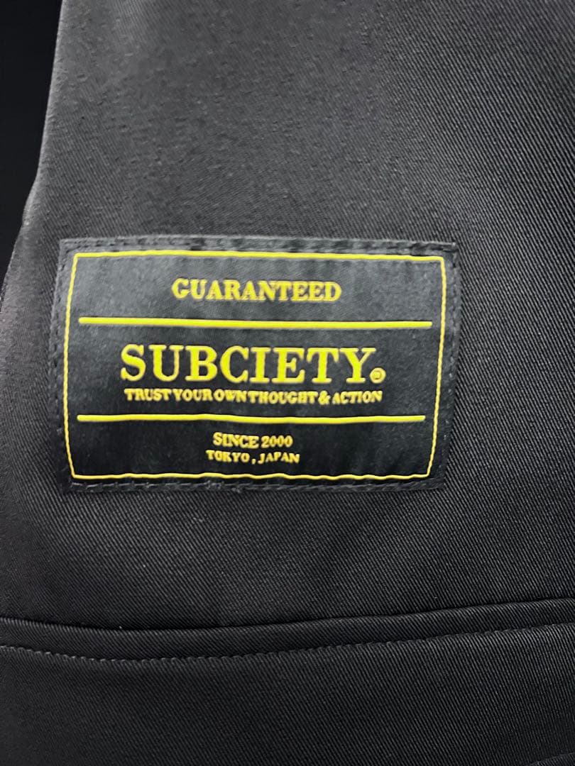 Subciety ジップアップ ブラック ジャケット 未使用の写真3枚目
