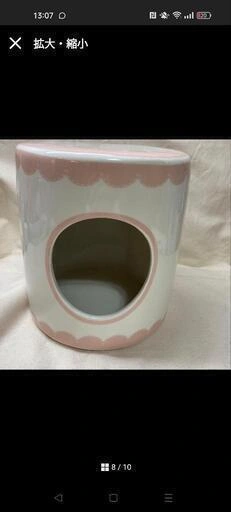 かわいい!陶器の巣箱の写真2枚目