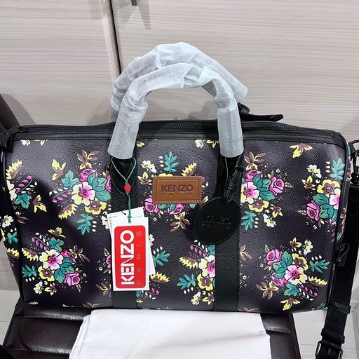 KENZO 花柄 ボストンバッグ ポップブーケ柄