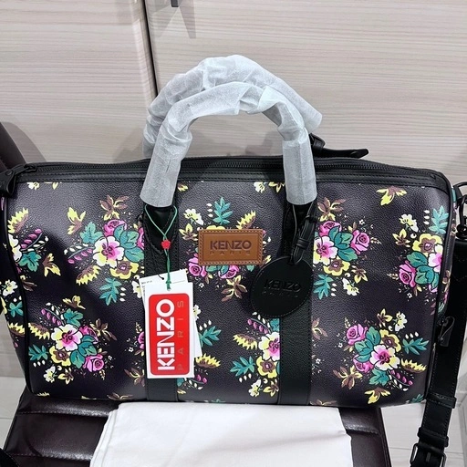 KENZO 花柄 ボストンバッグ ポップブーケ柄