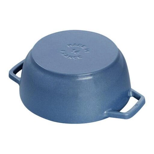 【新品未使用】STAUB ストウブ鍋 Wa-NABE S 16 cm ルミナスブルーの写真3枚目