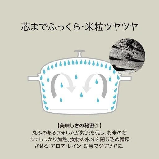 【新品未使用】STAUB ラ・ココット de GOHAN M ルミナスブルーの写真5枚目