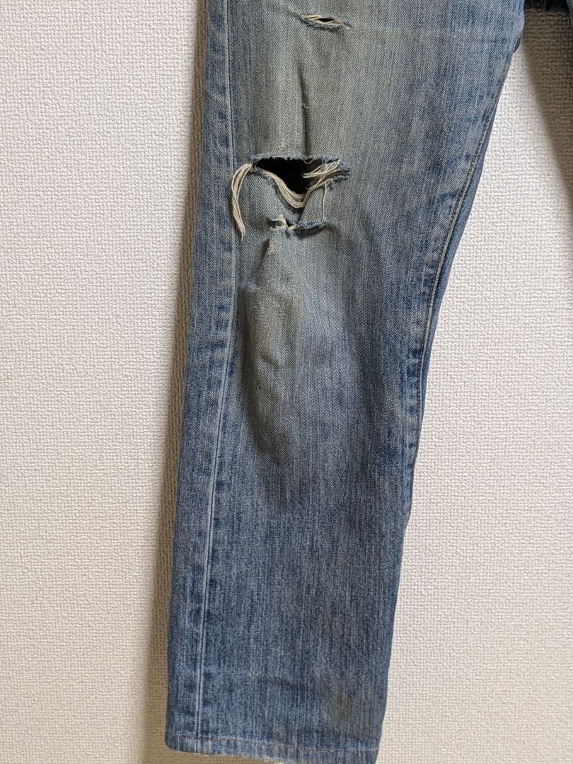 Levi's 505 ダメージデニム W31 L32の写真10枚目