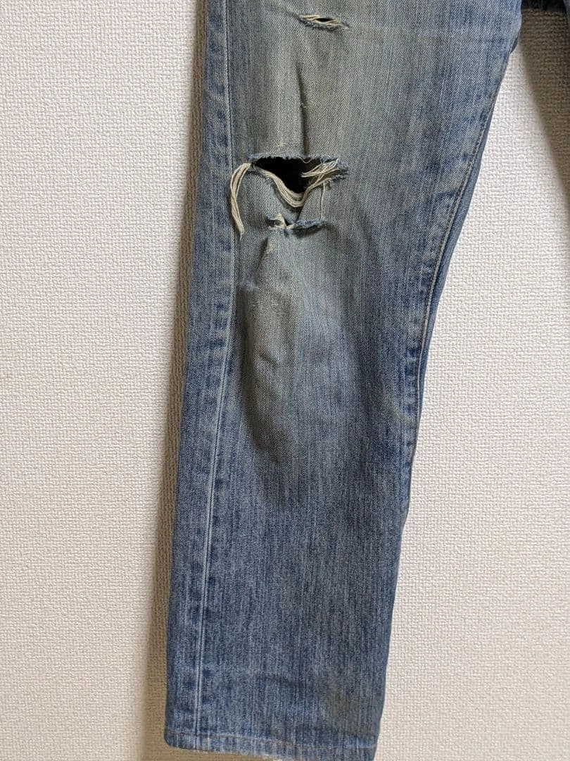Levi's 505 ダメージデニム W31 L32の写真10枚目