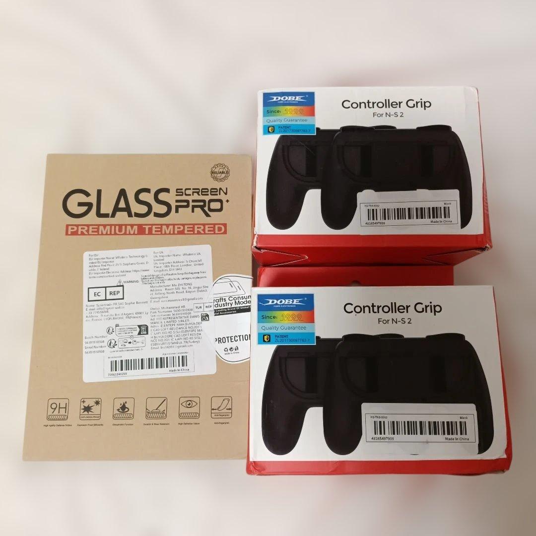 ニンテンドーswitch2コントローラーグリップとガラスフィルム