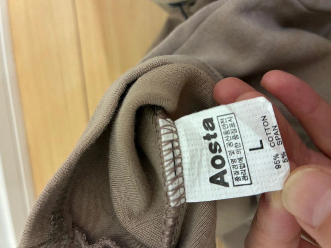 AOSTA 襟付き長袖トップス Lサイズ ブラウン 韓国子供服の写真4枚目