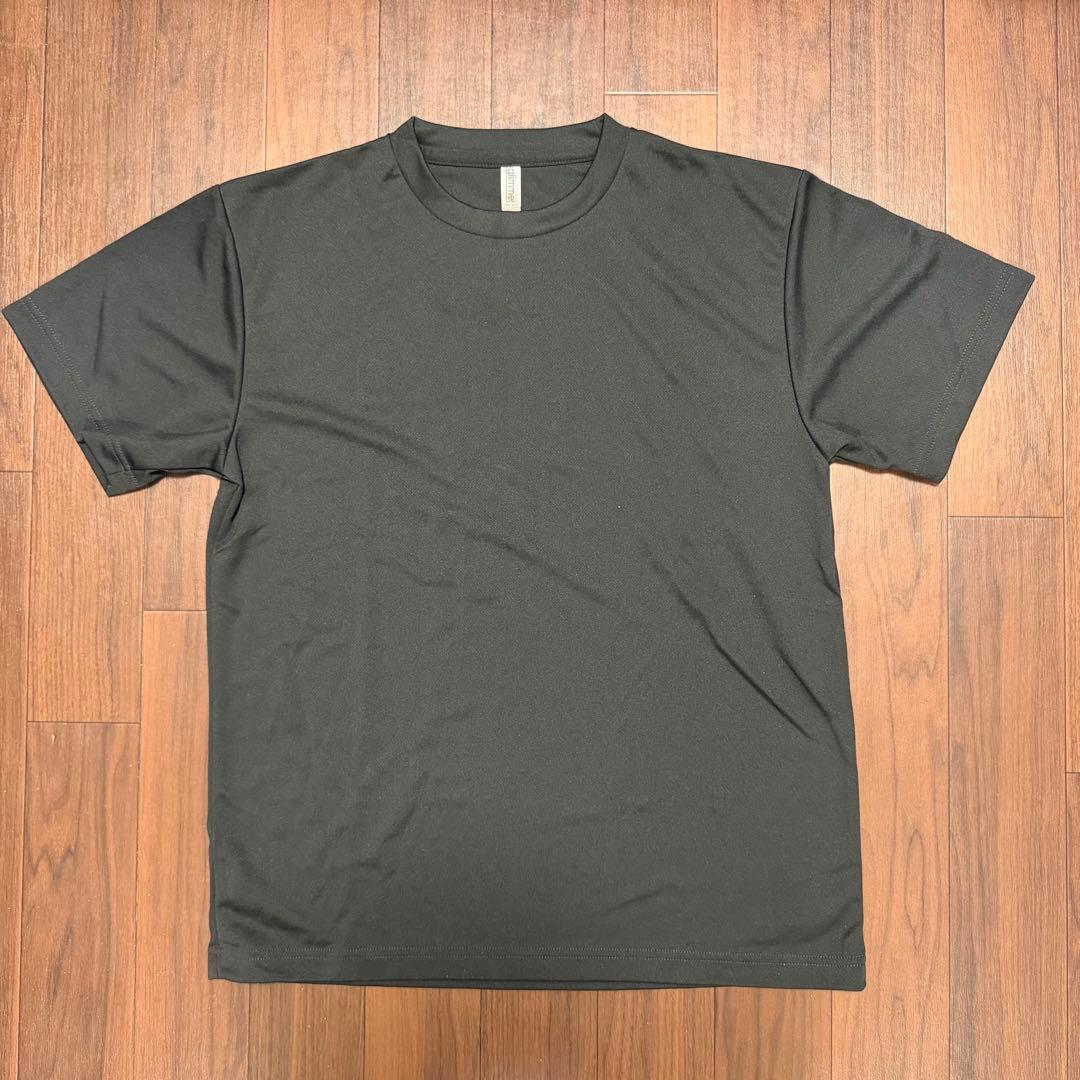 glimmer ブラック Tシャツ Lサイズ 韓国語プリント柄の写真2枚目