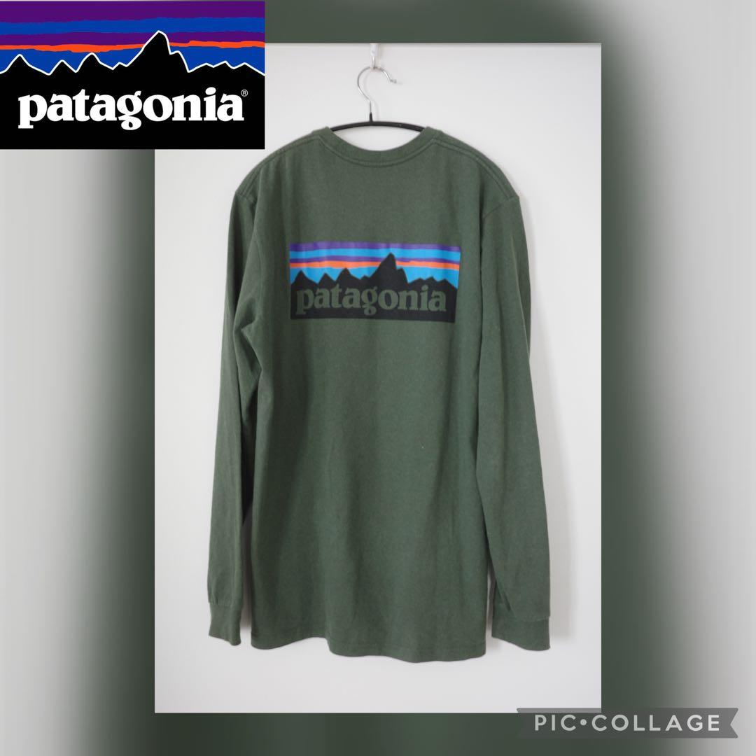 patagonia オリーブグリーン 長袖カットソー　トレーナー