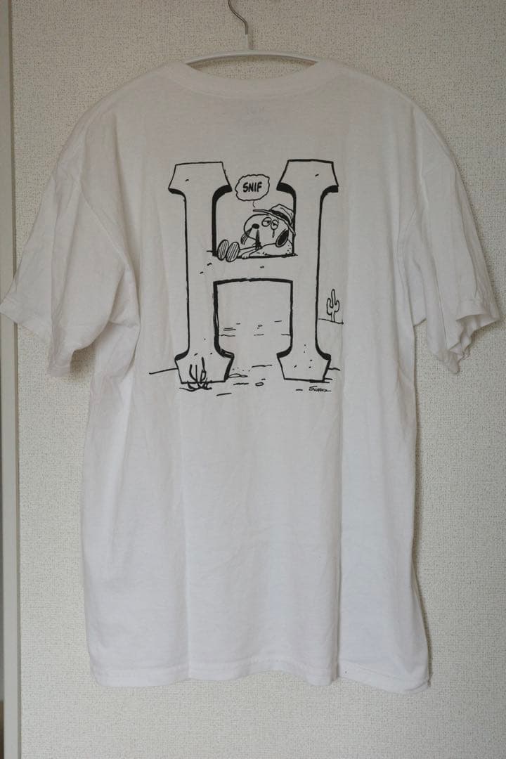 HUF PEANUTS スヌーピー Tシャツ 白 M