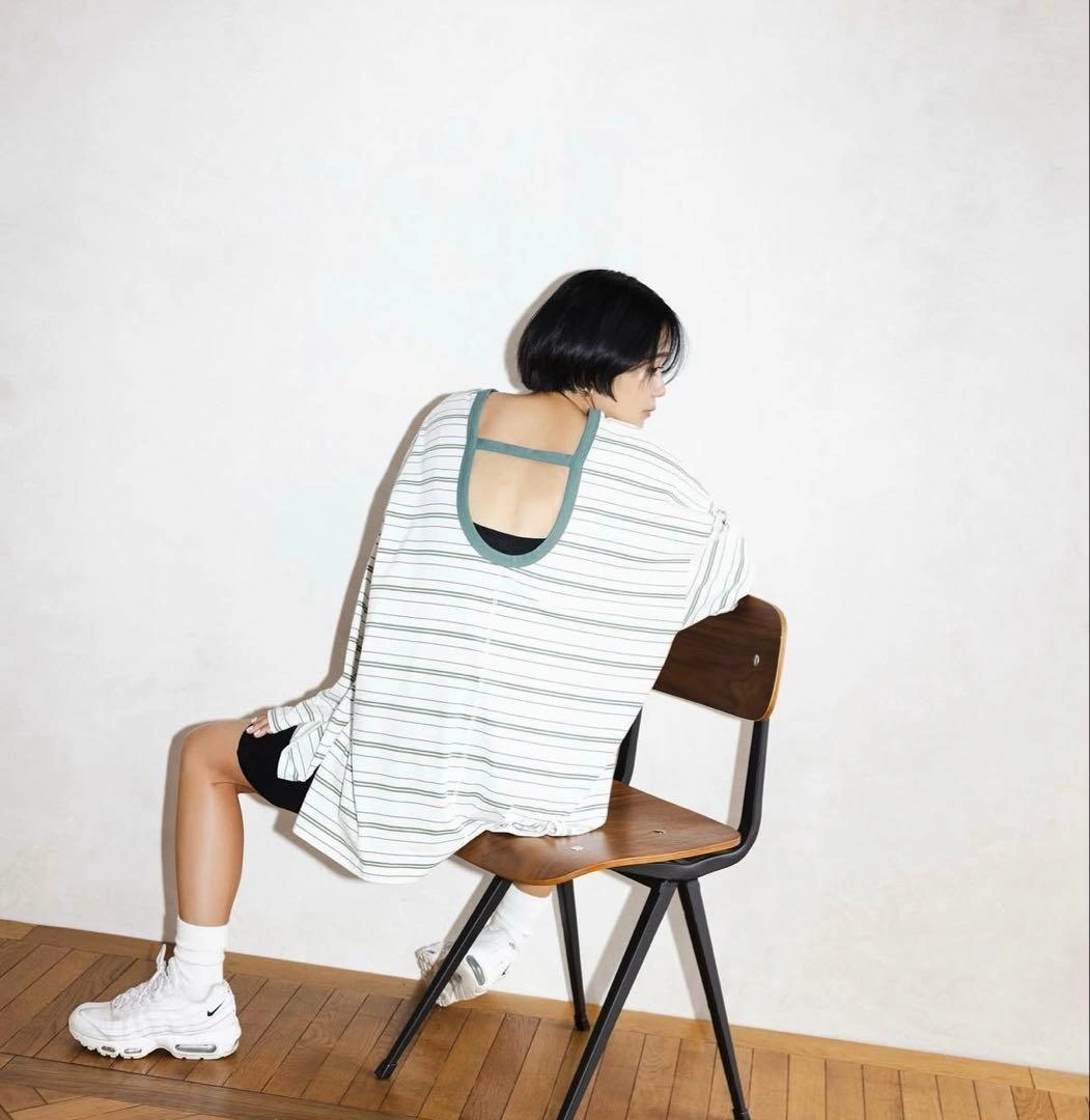 【新品】MULTI BORDER TOPS ブルー 忍舞着用 WOMの写真3枚目