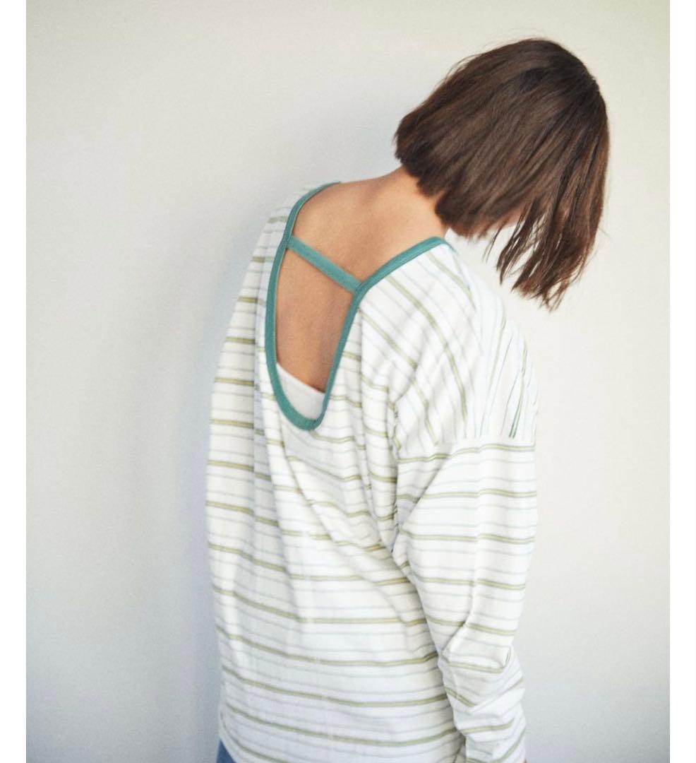 【新品】MULTI BORDER TOPS ブルー 忍舞着用 WOMの写真9枚目