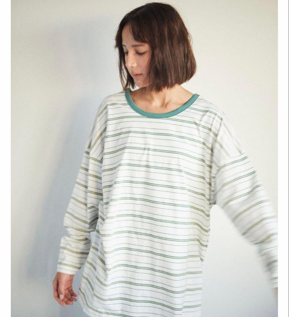 【新品】MULTI BORDER TOPS ブルー 忍舞着用 WOMの写真10枚目