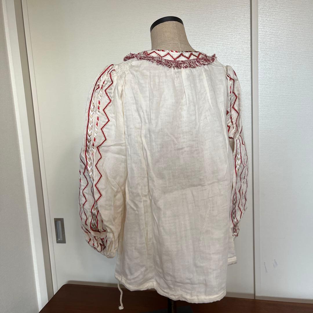 【KIIRAキーラ】定価19800円 フリンジ刺繍ブラウス RCW トゥデイフルの写真4枚目
