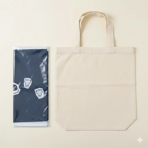 【非売品】燻製 いづみや エコバッグ&手ぬぐいセット アイボリーの写真2枚目